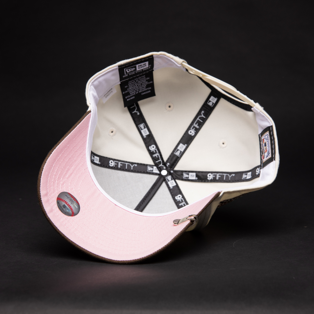 NEW ERA 9FIFTY A-FRAME CHROME/ BROWN LOS ANGELES DODGERS SNAPBACK W/ 60TH ANNIVERSARY SIDE PATCH
