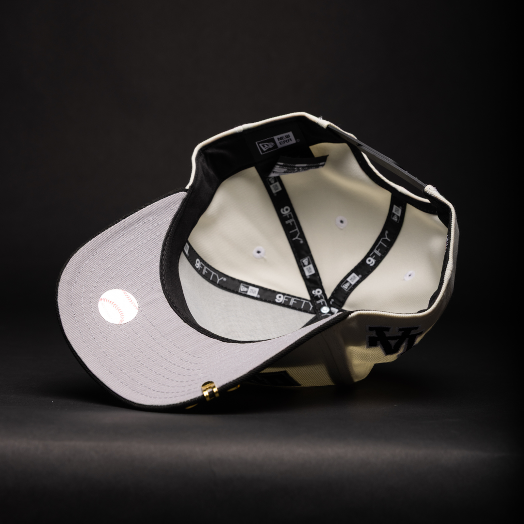 NEW ERA 9FIFTY A-FRAME CHROME/BLACK LOS ANGELES DODGERS "SHOHEI OHTANI" SCRIPT W/ LA LOGO SIDE PATCH