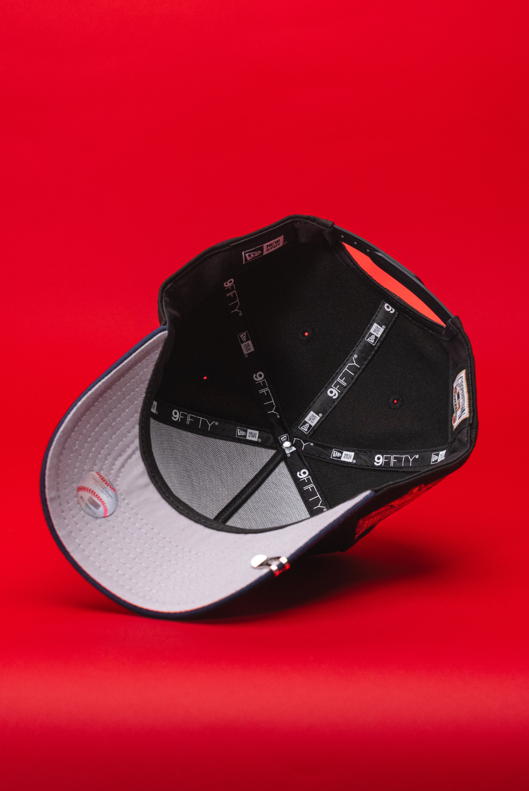 NEW ERA 9FIFTY A-FRAME BLACK/NAVY PHILADELPHIA PHILLIES SNAPBACK W/ 1996 ALL STAR GAME SIDE PATCH
