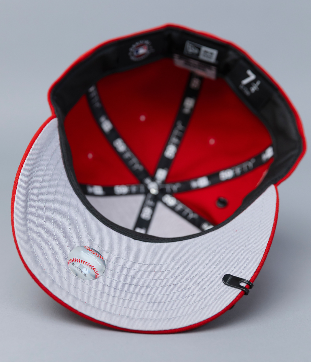 NEW ERA EXCLUSIVE 59FIFTY RED NEW YORK YANKEES W/ SUBWAY SERIES SIDE PATCH