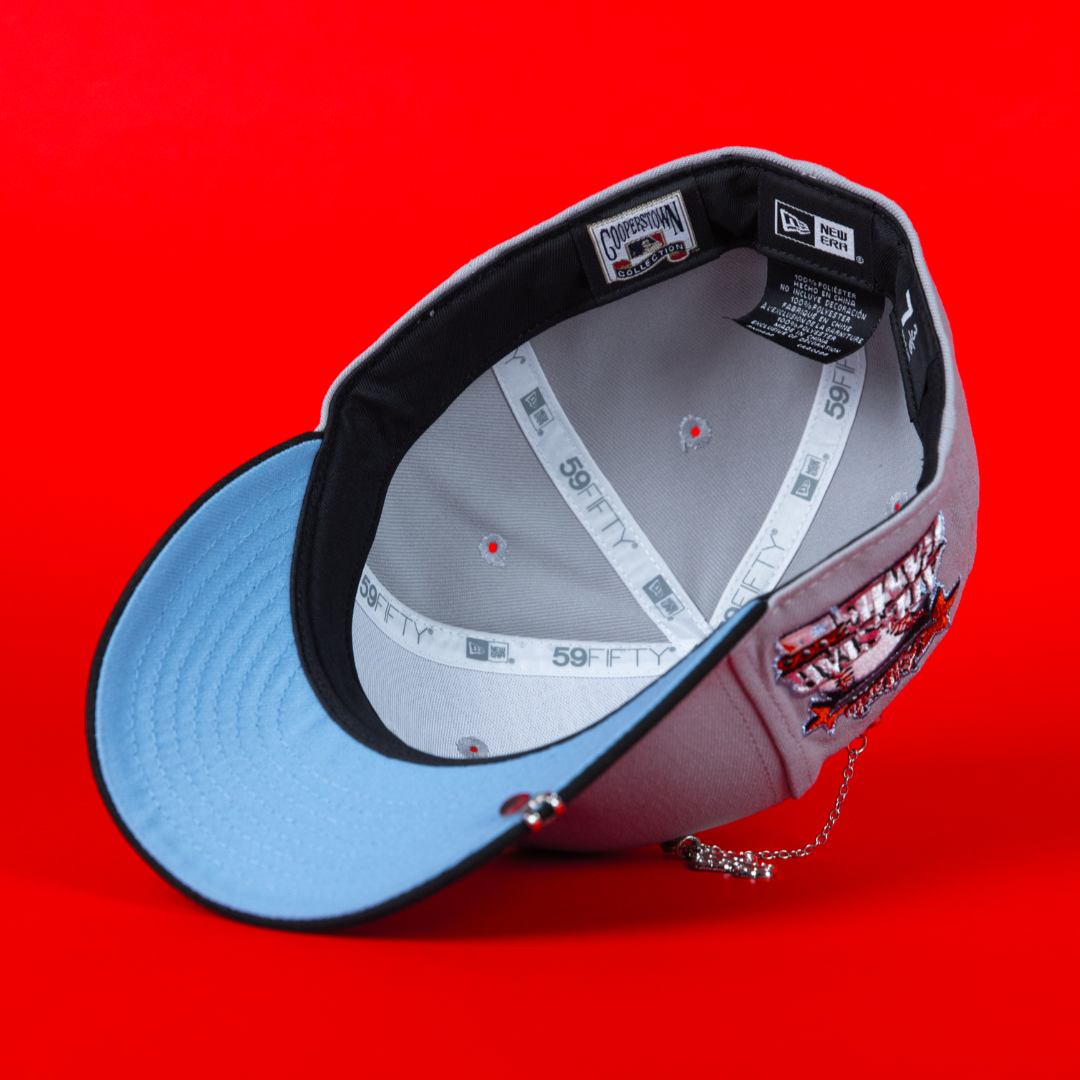 NEW ERA 59FIFTY GREY/ BLACK ATLANTA BRAVES W/ 2000 ALL STAR GAME SIDE PATCH