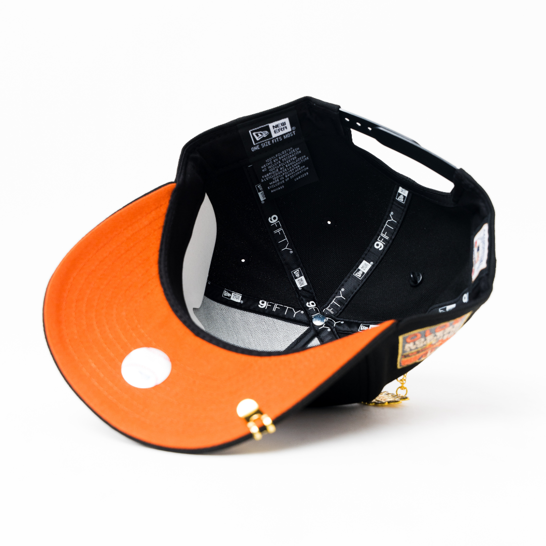 NEW ERA 9FIFTY A-FRAME BLACK MINNESOTA TWINS SNAPBACK W/ 2010 INAUGURAL SEASON SIDE PATCH