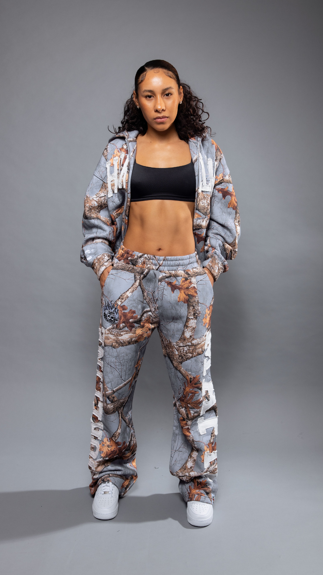 CAP CITY X SHORELINE MAFIA GREY CAMO PANTS -UNISEX