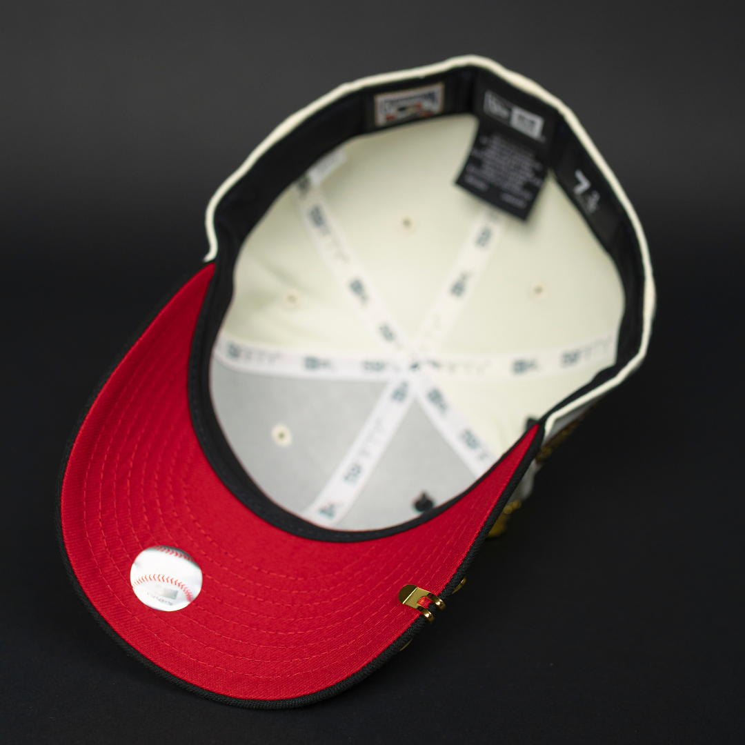 NEW ERA EXCLUSIVE 59FIFTY CHROME/ BLACK PITTSBURGH PIRATES W/ 76TH WORLD SERIES SIDE PATCH