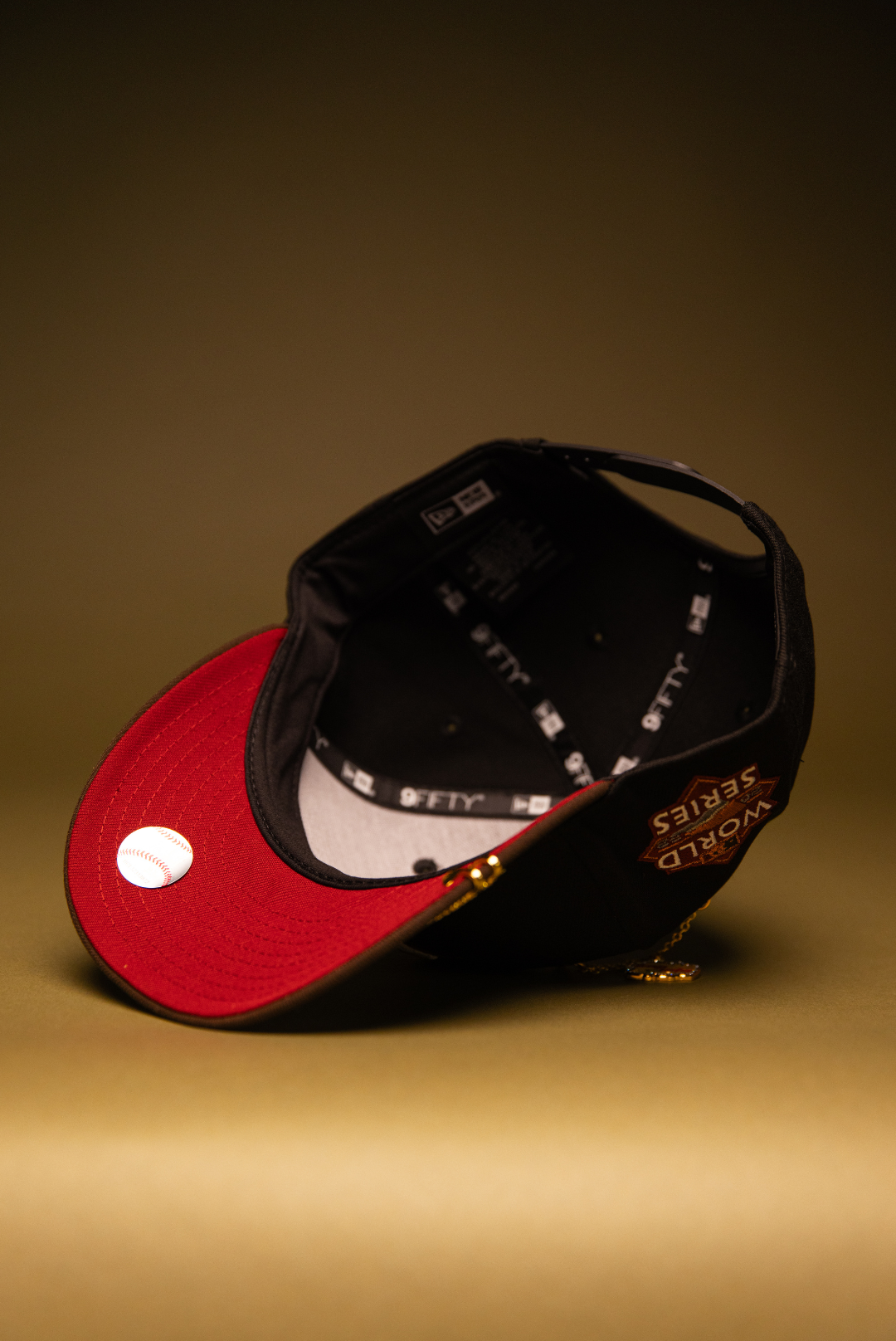 NEW ERA EXCLUSIVE 9FIFTY BLACK/BROWN HOUSTON ASTROS SNAPBACK W/ WORLD SERIES SIDE PATCH