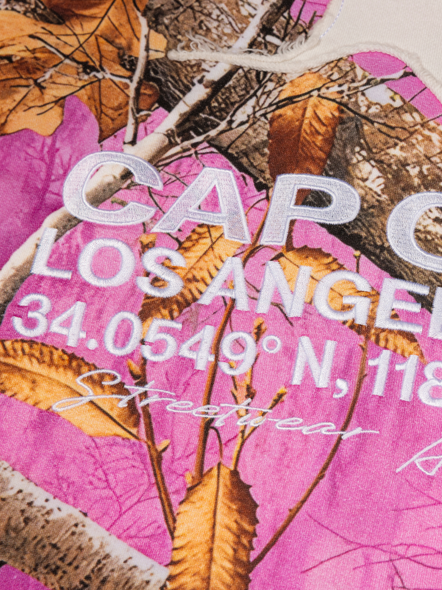CAP CITY X SHORELINE MAFIA PINK CAMO ZIP UP HOODIE - UNISEX