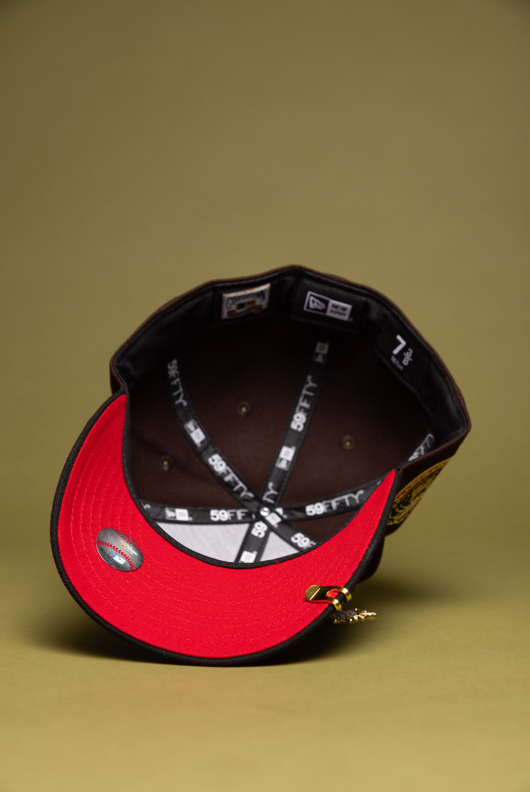 NEW ERA EXCLUSIVE 59FIFTY BROWN/BLACK LOS ANGELES DODGERS 'HEAVENLY CITY" W/ WORLD SERIES SIDE PATCH