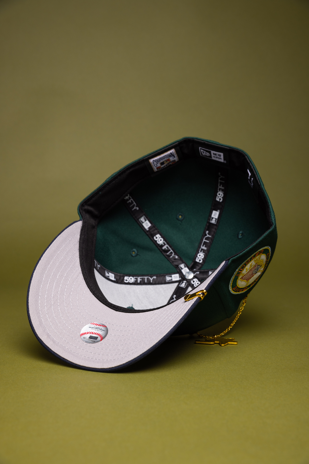 NEW ERA EXCLUSIVE 59FIFTY FOREST GREEN/NAVY DETROIT TIGERS W/ ALL STAR GAME SIDE PATCH