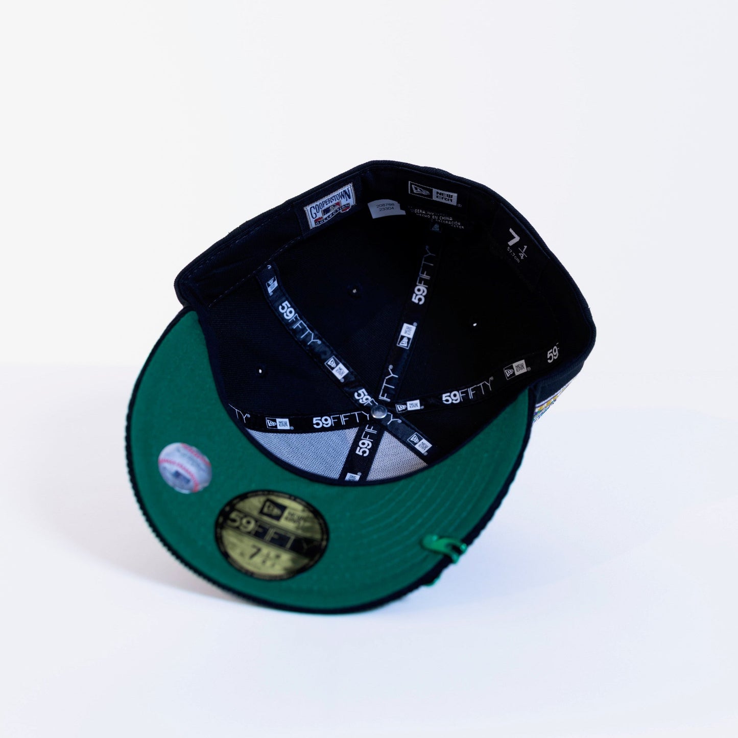 NEW ERA 59FIFTY BLACK/ CORDUROY ANAHEIM ANGELS W/ 40TH ANNIVERSARY SIDE PATCH