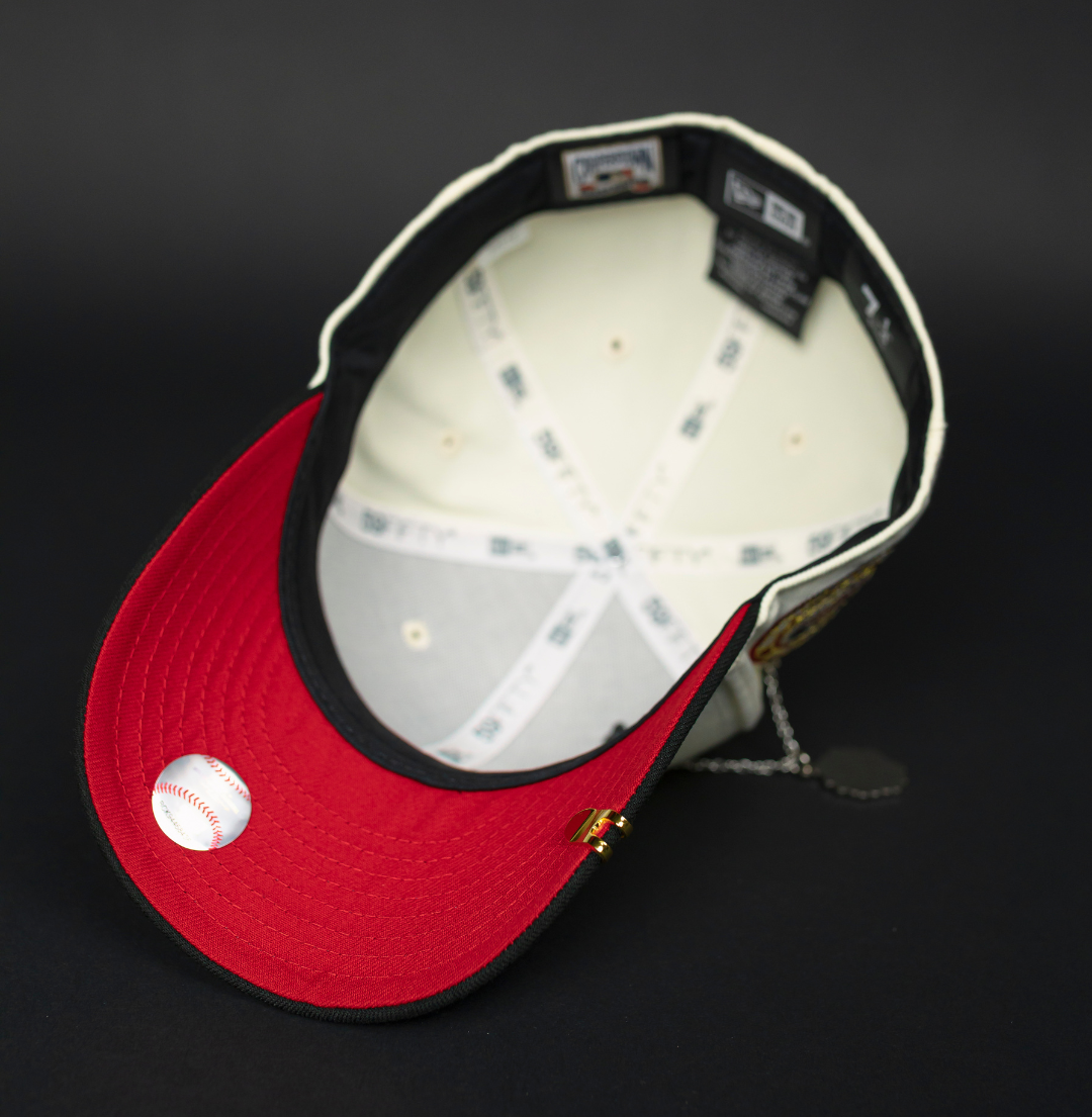 NEW ERA EXCLUSIVE 59FIFTY CHROME/ BLACK PHILADELPHIA PHILLIES W/ VETERANS STADIUM SIDE PATCH