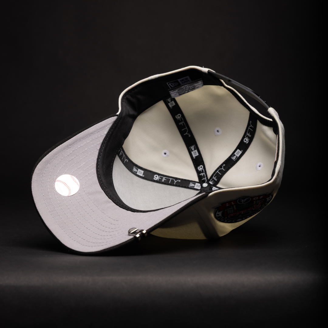 NEW ERA 9FIFTY A-FRAME CHROME/BLACK ATLANTA BRAVES W/ 2017 INAUGURAL SEASON SIDE PATCH