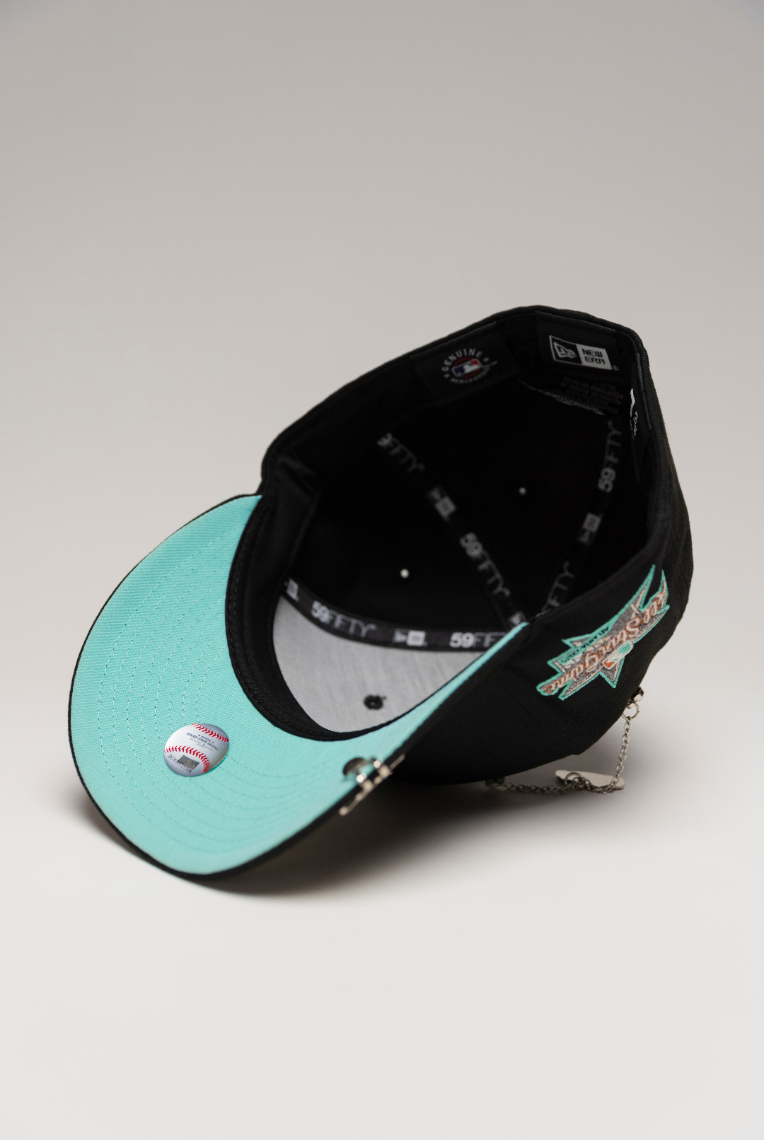 NEW ERA EXCLUSIVE 59FIFTY BLACK ATLANTA BRAVES W/ ALL STAR GAME SIDE PATCH