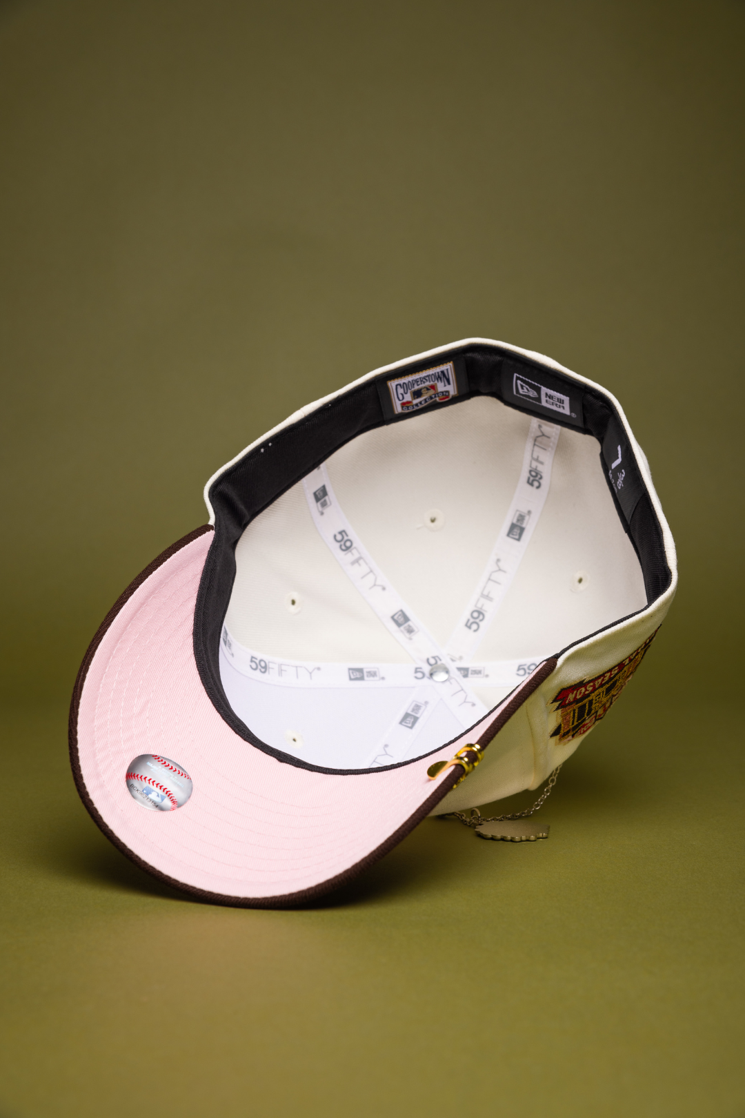 NEW ERA EXCLUSIVE 59FIFTY CHROME/BROWN TEXAS RANGERS W/ FINAL SEASON SIDE PATCH