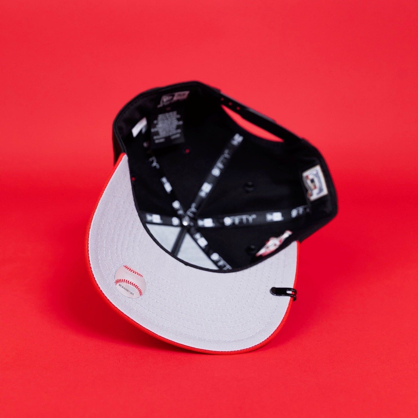 NEW ERA EXCLUSIVE 9FIFTY A-FRAME BLACK/ RED HOUSTON ASTROS SNAPBACK W/ 35TH ANNIVERSARYSIDE PATCH