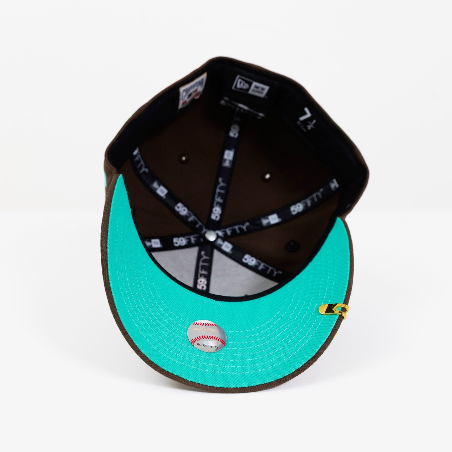 NEW ERA EXCLUSIVE 59FIFTY BROWN TAMPA BAY DEVILRAYS W/ INAUGURAL SEASON SIDE PATCH