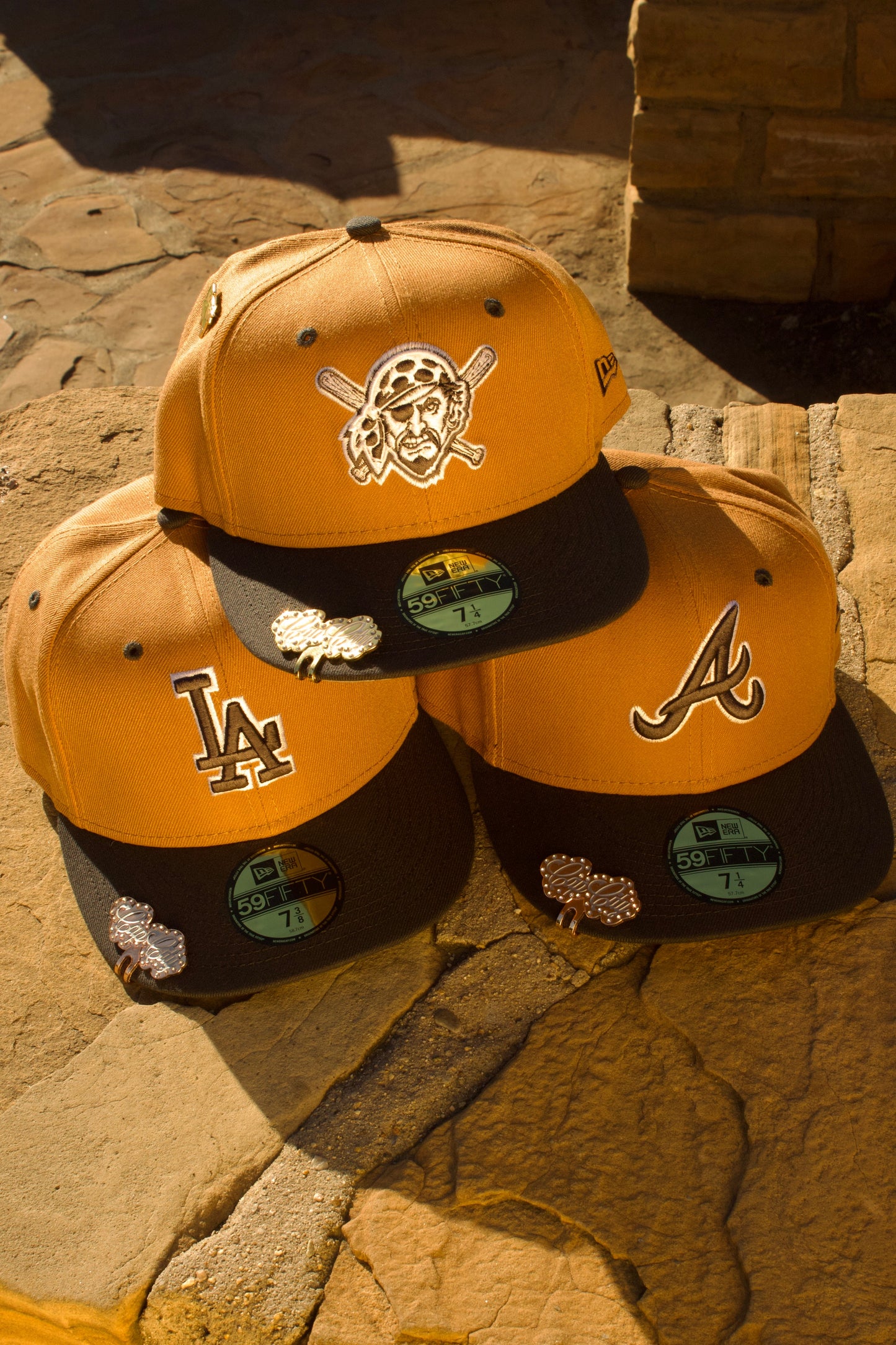 NEW ERA EXCLUSIVE 59FIFTY TAN/GREY PITTSBURGH PIRATES 2TONE COLOR PACK