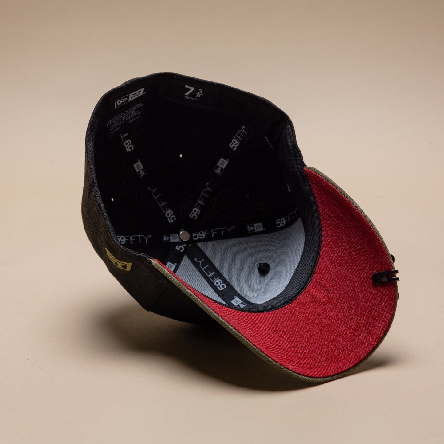 NEW ERA EXCLUSIVE 59FIFTY BLACK/OLIVE "CLUB AMERICA" W/ MEXICO FLAG SIDE PATCH