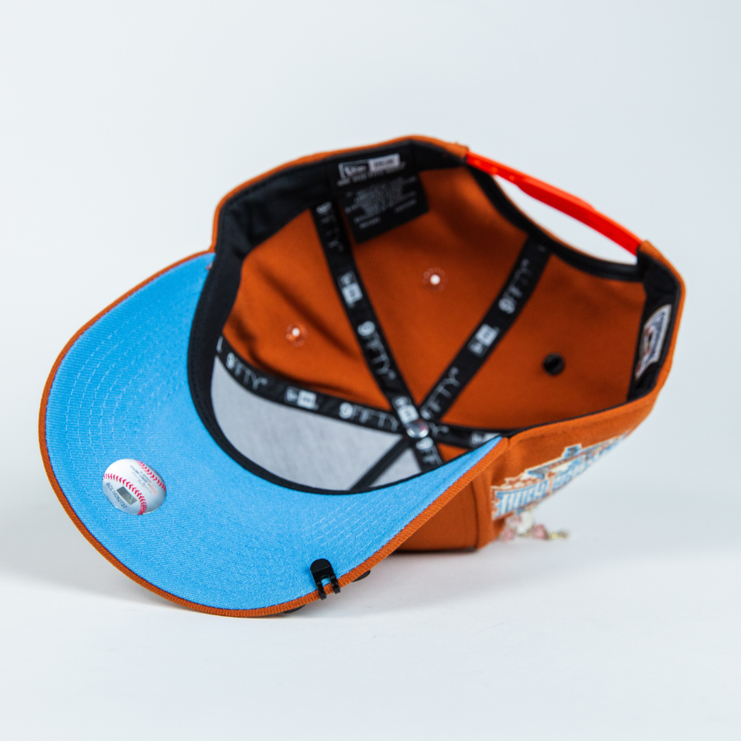 NEW ERA 9FIFTY A-FRAME RUST PHILADELPHIA PHILLIES SNAPBACK W/ 1996 ALL STAR GAME SIDE PATCH
