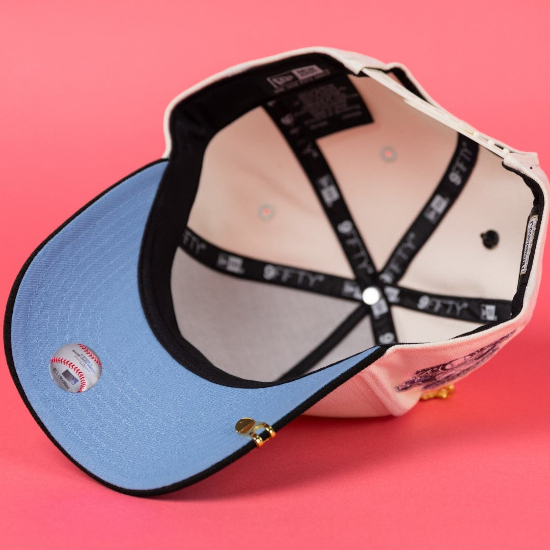 NEW ERA 9FIFTY A-FRAME CHROME/ BLACK CHICAGO WHITE SOX SNAPBACK W/ 100TH ANNIVERSARY SIDE PATCH