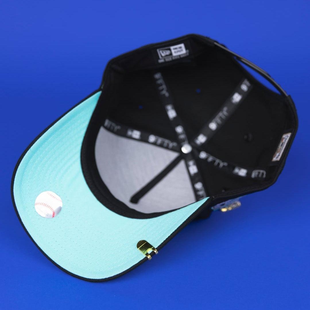 NEW ERA 9FIFTY A-FRAME BLACK NEW YORK YANKEES SNAPBACK W/ SUBWAY SERIES SIDE PATCH