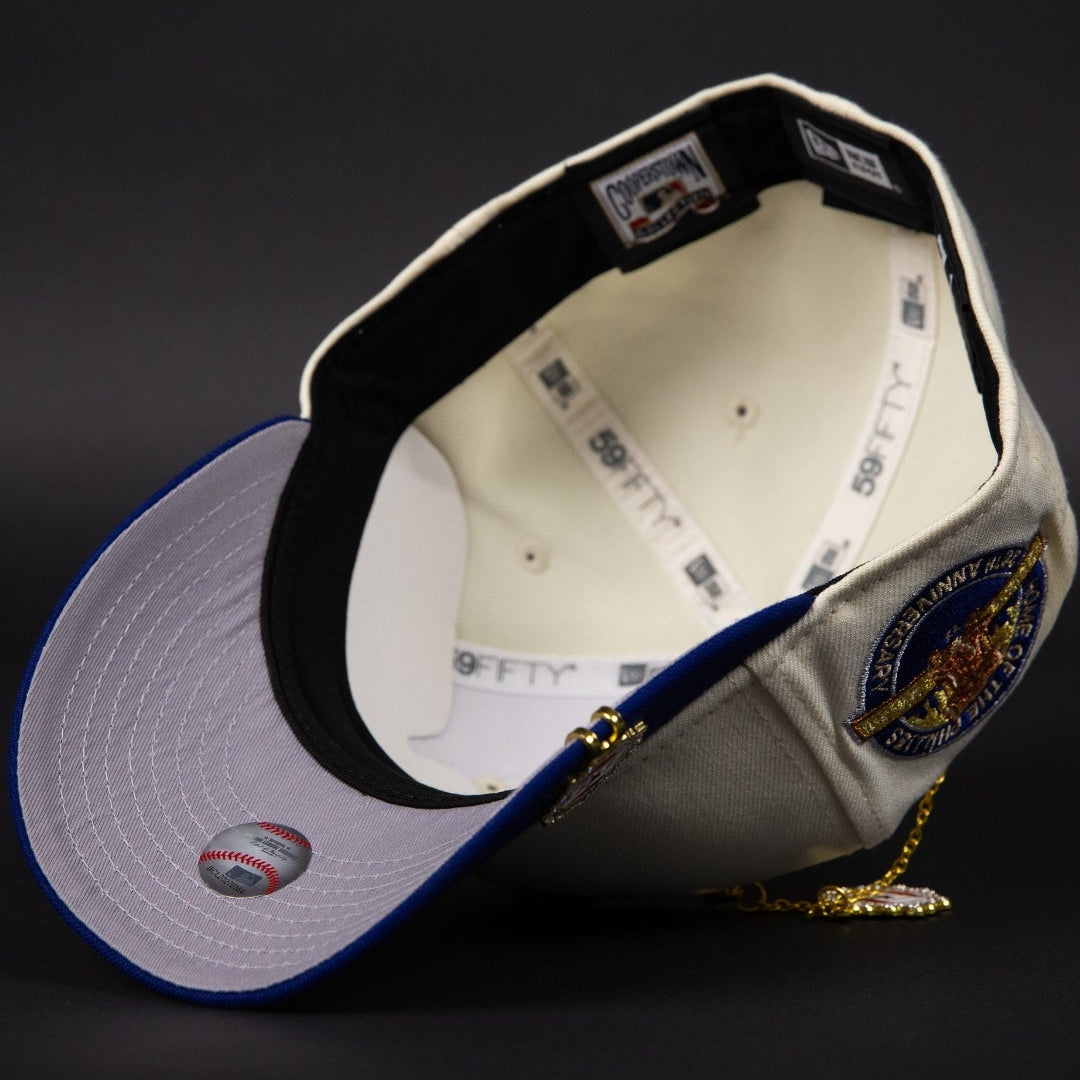 NEW ERA EXCLUSIVE 59FIFTY CHROME/ BLUE PHILADELPHIA PHILLIES W/ HOME OF THE PHILLIES SIDE PATCH