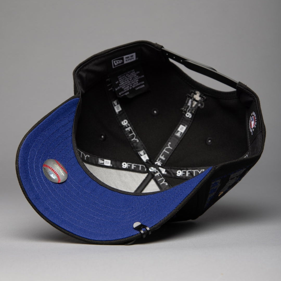 NEW ERA 9FIFTY A-FRAME BLACKED OUT LOS ANGELES DODGERS JAPANESE SCRIPT W/ SHOHEI OHTANI 50-50 CLUB SIDE PATCH
