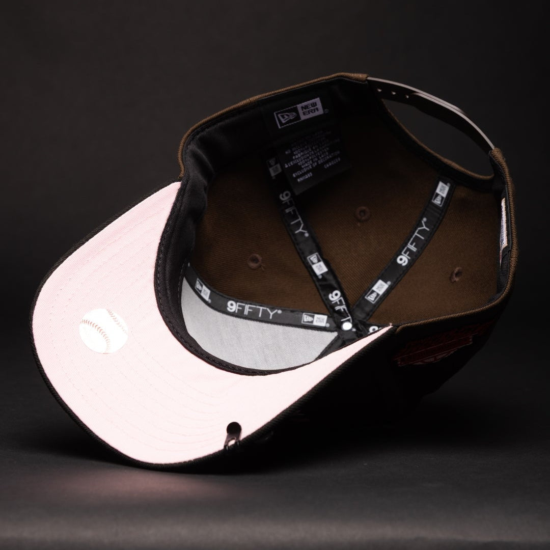NEW ERA 9FIFTY A-FRAME BROWN/BLACK HOUSTON ASTROS SNAPBACK W/ ASTRODOME SIDE PATCH