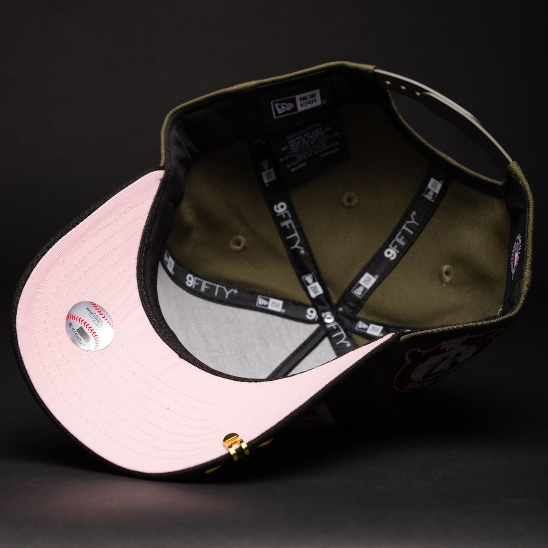 NEW ERA 9FIFTY A-FRAME OLIVE/BLACK LOS ANGELES DODGERS JAPANESE SCRIPT W/ SHOHEI OHTANI SIDE PATCH
