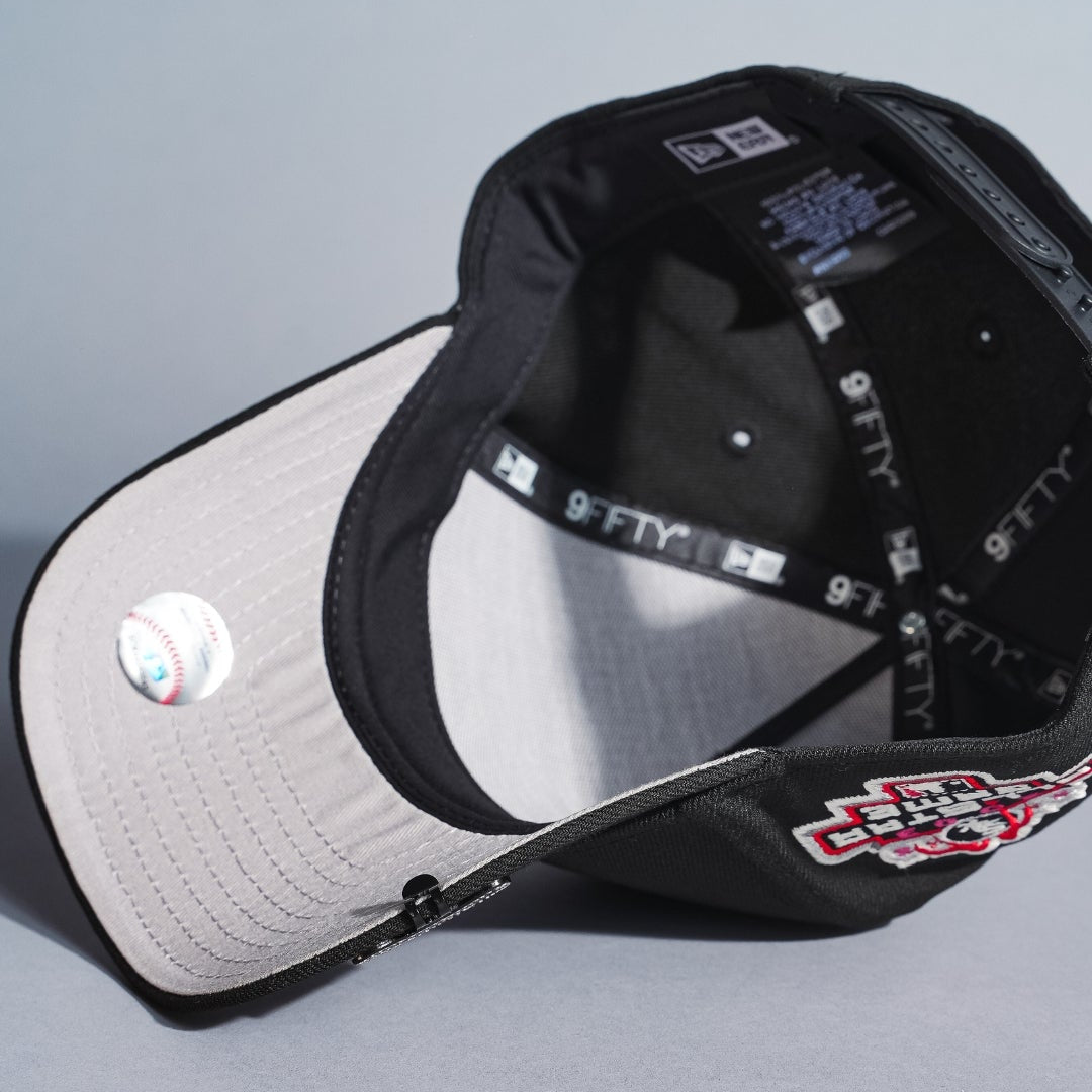 NEW ERA 9FIFTY A-FRAME BLACK CHICAGO WHITE SOX SNAPBACK W/ ROSES + 2003 ALL STAR GAME SIDE PATCH
