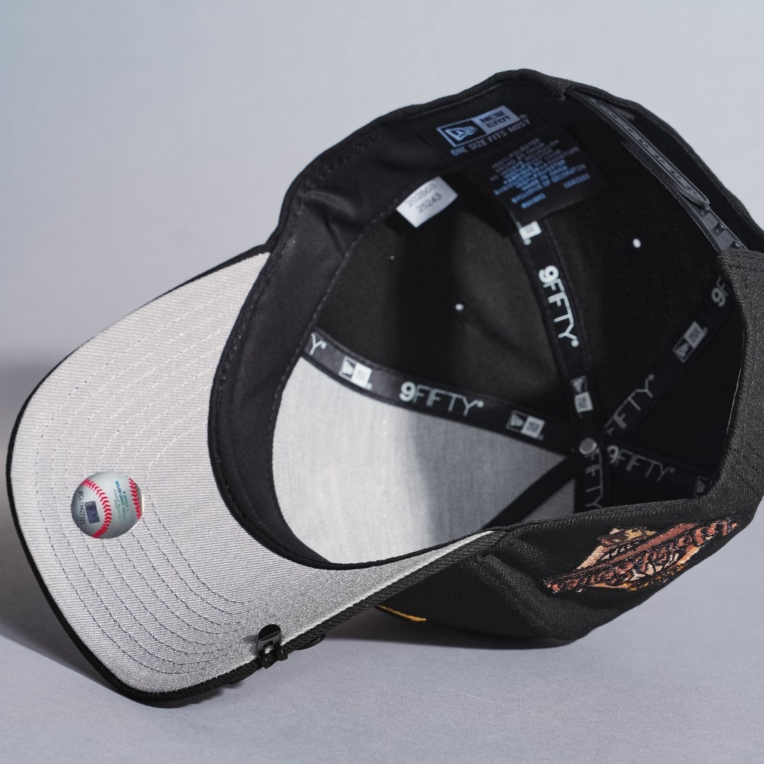 NEW ERA 9FIFTY A-FRAME BLACK TORONTO BLUE JAYS SNAPBACK W/ 1996 WORLD SERIES SIDE PATCH