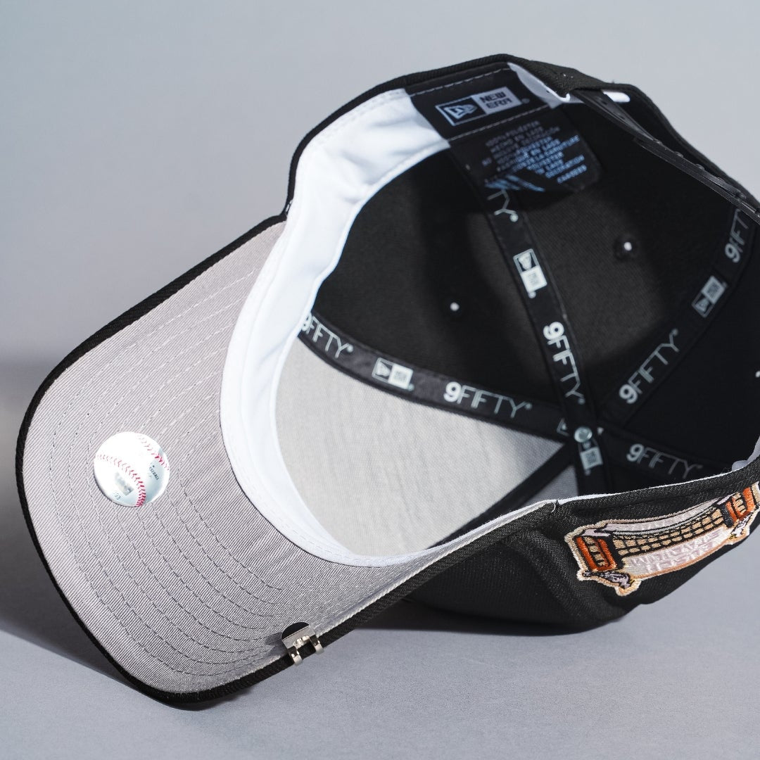 NEW ERA 9FIFTY A-FRAME BLACK ST LOUIS CARDINALS SNAPBACK W/ BUSCH STADIUM SIDE PATCH