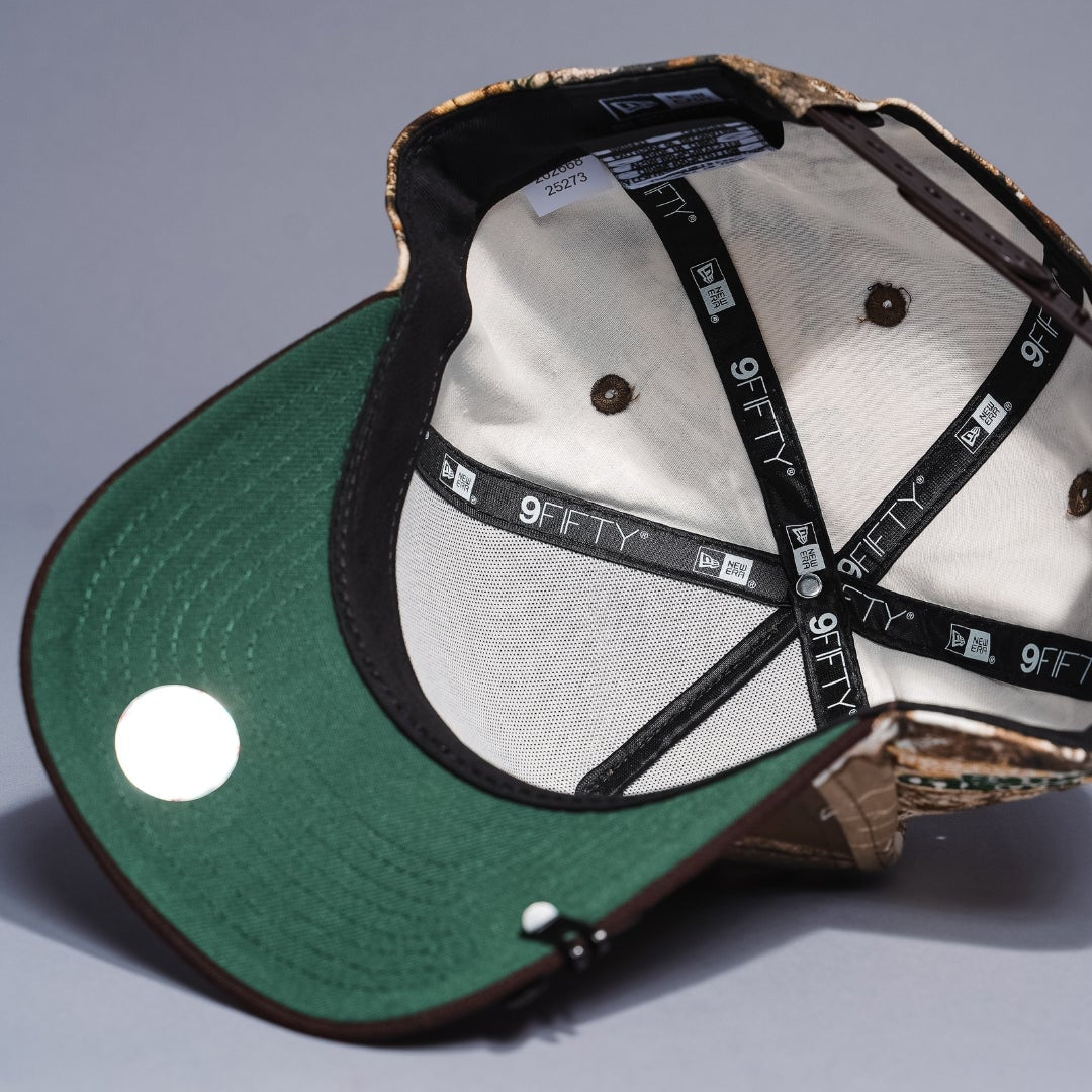 NEW ERA 9FIFTY A-FRAME REALTREE/BROWN LOS ANGELES DODGERS SNAPBACK W/ 1981 WORLD SERIES SIDE PATCH