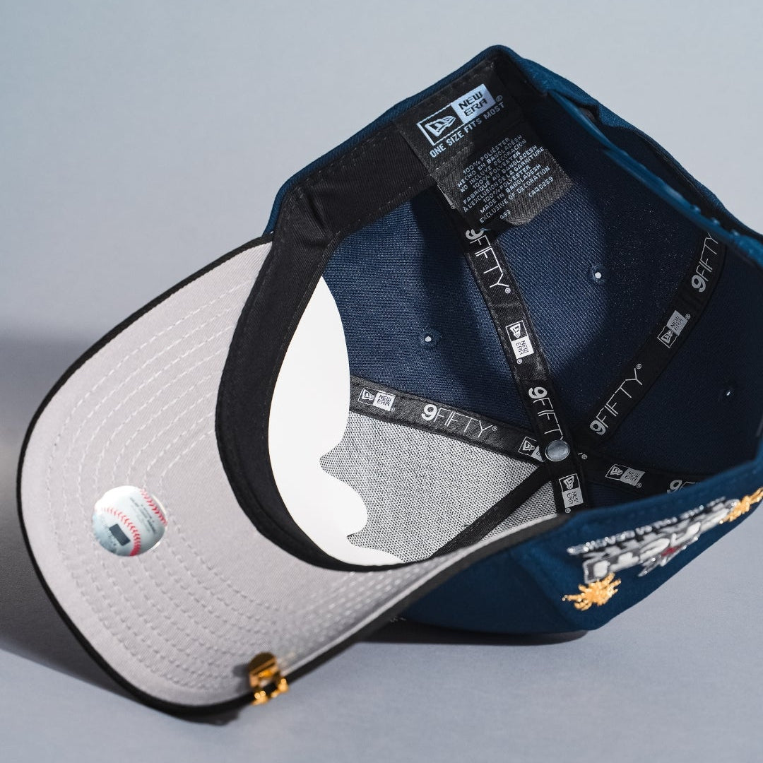 NEW ERA 9FIFTY A-FRAME NAVY/BLACK HOUSTON ASTROS SNAPBACK W/ CACTI PARK SIDE PATCH