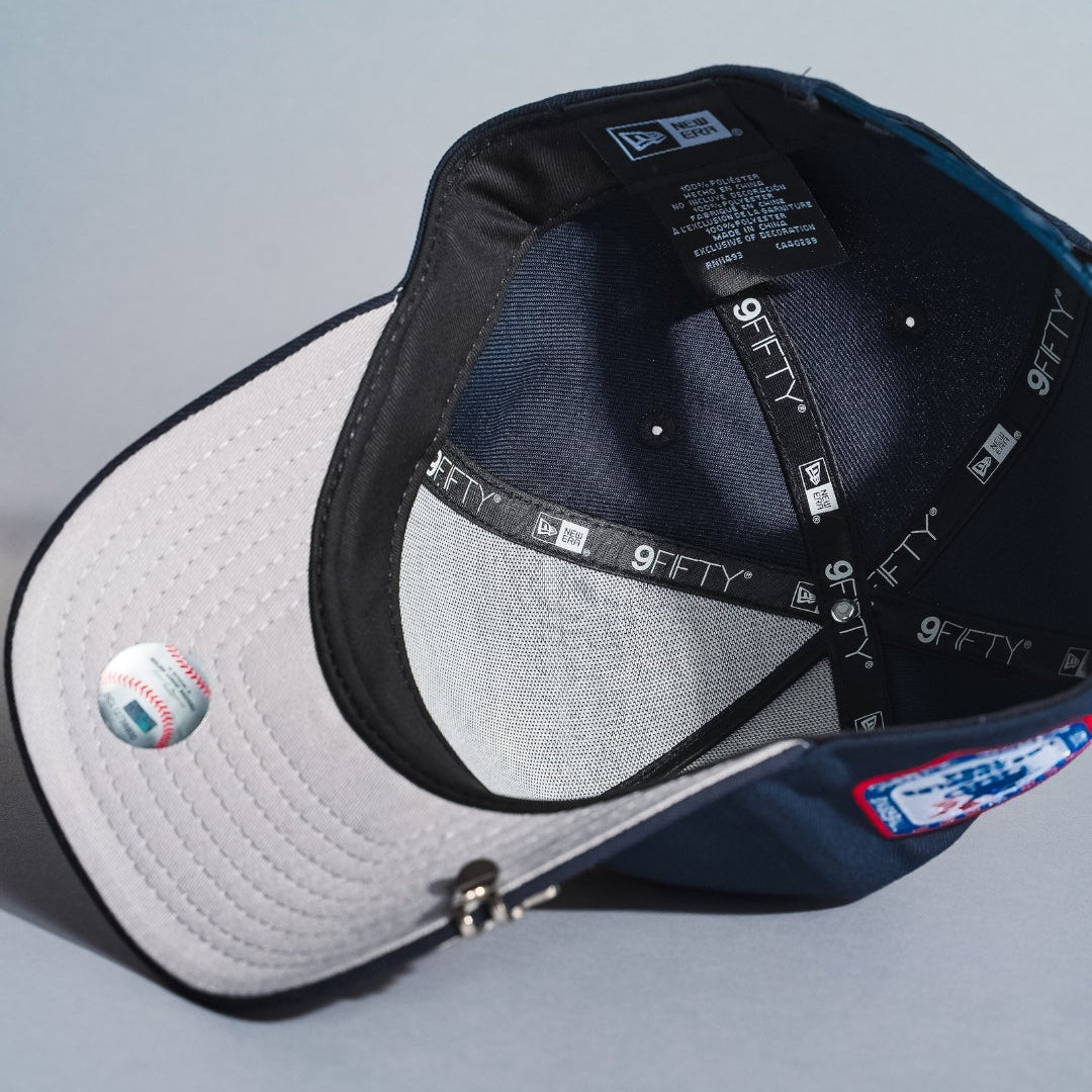 NEW ERA 9FIFTY A-FRAME DARK NAVY LOS ANGELES DODGERS SNAPBACK W/ 1984 OLYMPIC SIDE PATCH