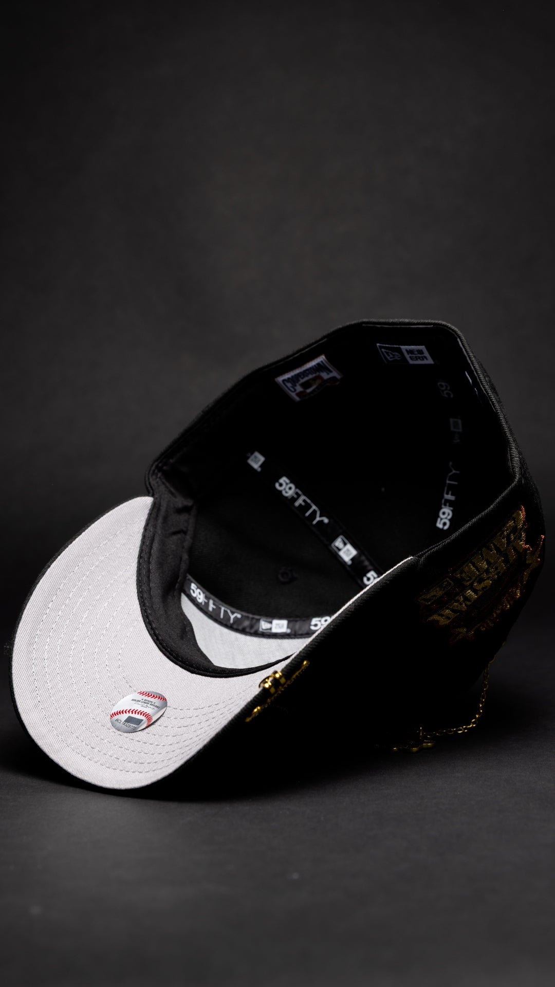 NEW ERA EXCLUSIVE 59FIFTY BLACK ATLANTA BRAVES W/ 2000 ALL STAR GAME SIDE PATCH