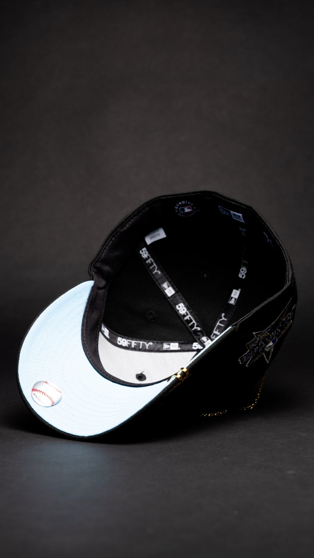NEW ERA EXCLUSIVE 59FIFTY BLACK ATLANTA BRAVES W/ ALL STAR GAME SIDE PATCH