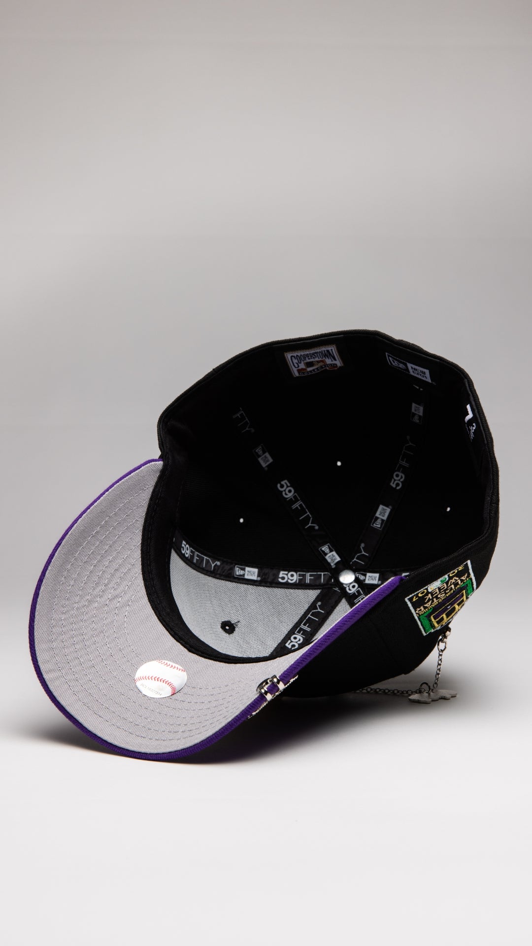 NEW ERA EXCLUSIVE 59FIFTY BLACK/PURPLE SAN FRANCISCO GIANTS W/ ALL STAR WEEK SIDE PATCH