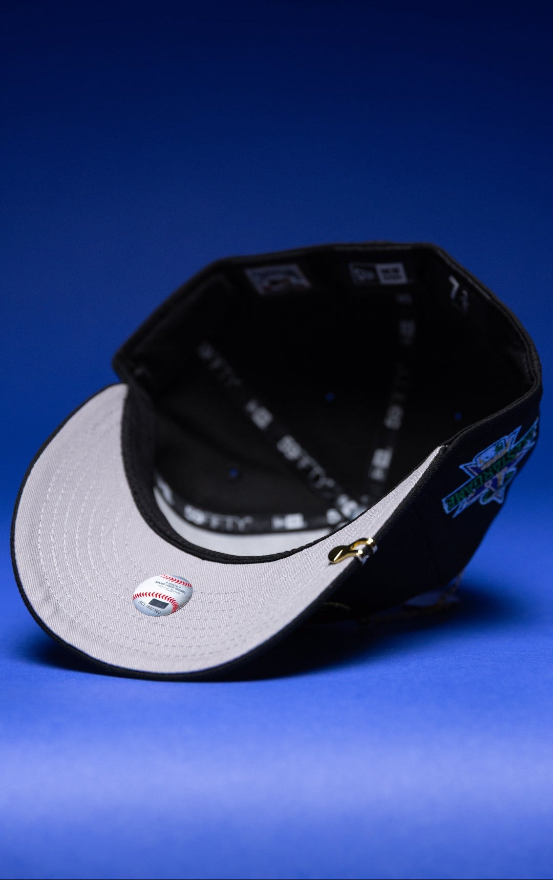 NEW ERA EXCLUSIVE 59FIFTY BLACK ANAHEIM ANGELS W/ 2019 ALL STAR GAME SIDE PATCH