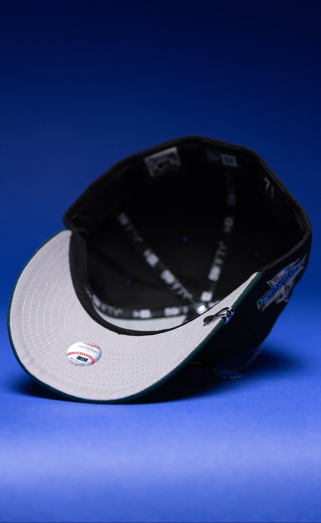 NEW ERA EXCLUSIVE 59FIFTY BLACK/FOREST GREEN ANAHEIM ANGELS W/ 2019 ALL STAR GAME SIDE PATCH