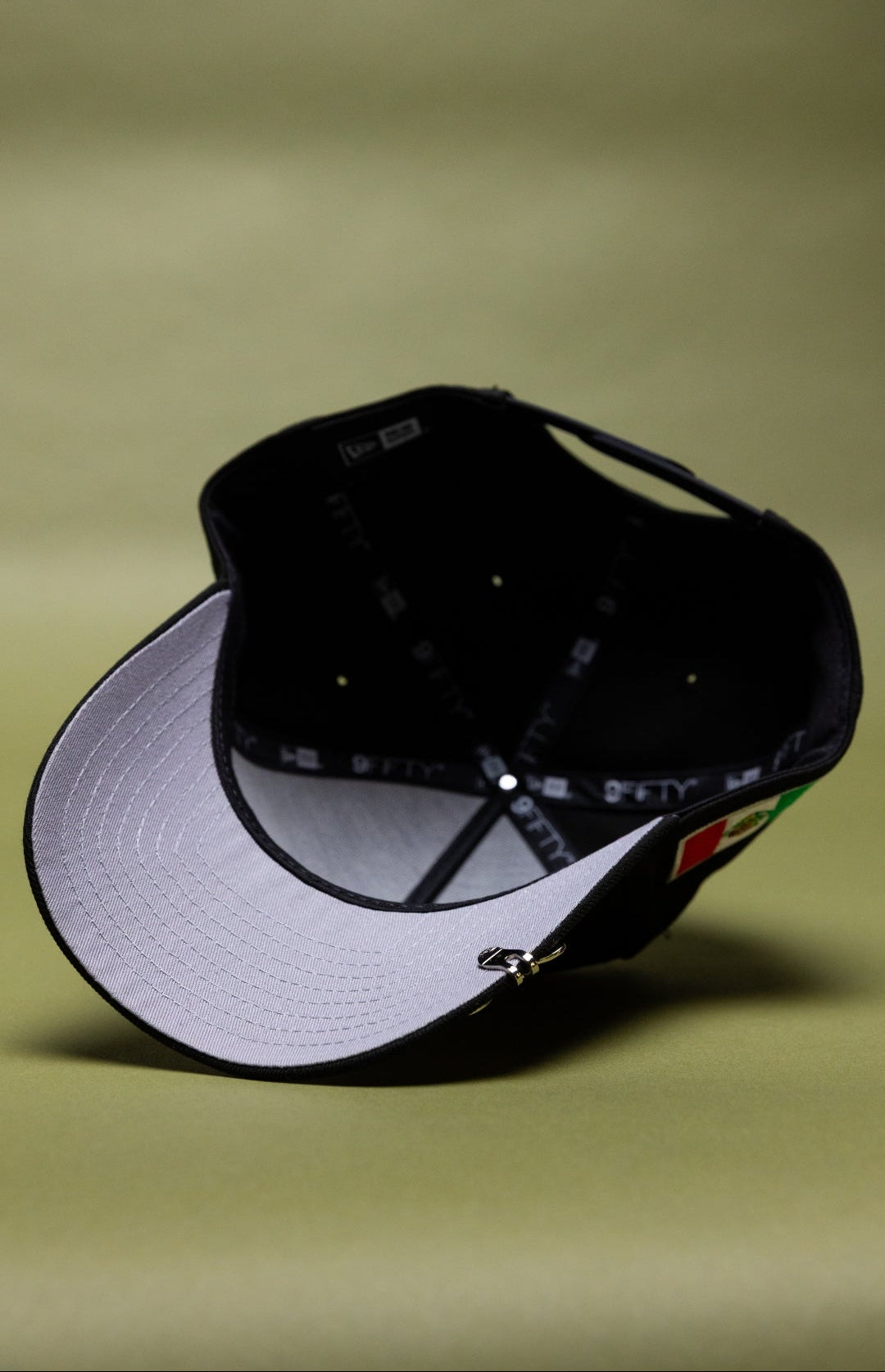 NEW ERA 9FIFTY A-FRAME BLACK CHARROS DE JALISCO SNAPBACK W/ MEXICAN FLAG SIDE PATCH