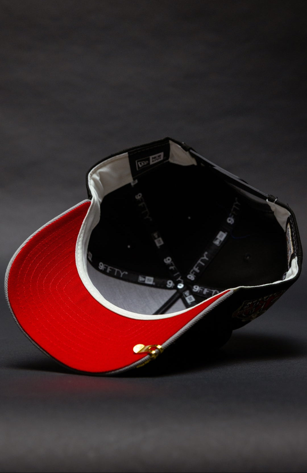 NEW ERA 9FIFTY A-FRAME BLACK/GREY ANAHEIM ANGELS SNAPBACK W/ 40TH ANNIVERSARY SIDE PATCH