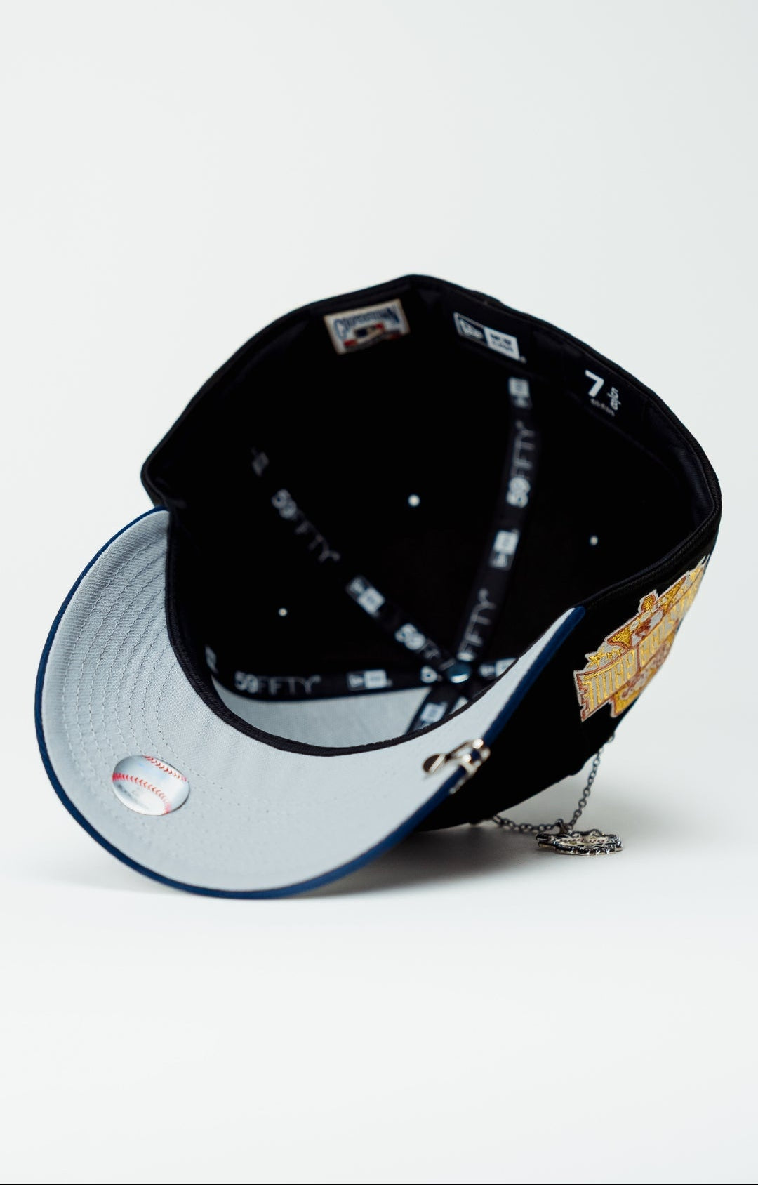NEW ERA EXCLUSIVE 59FIFTY BLACK/NAVY PHILADELPHIA PHILLIES W/ 1996 ALL SAR GAME SIDE PATCH