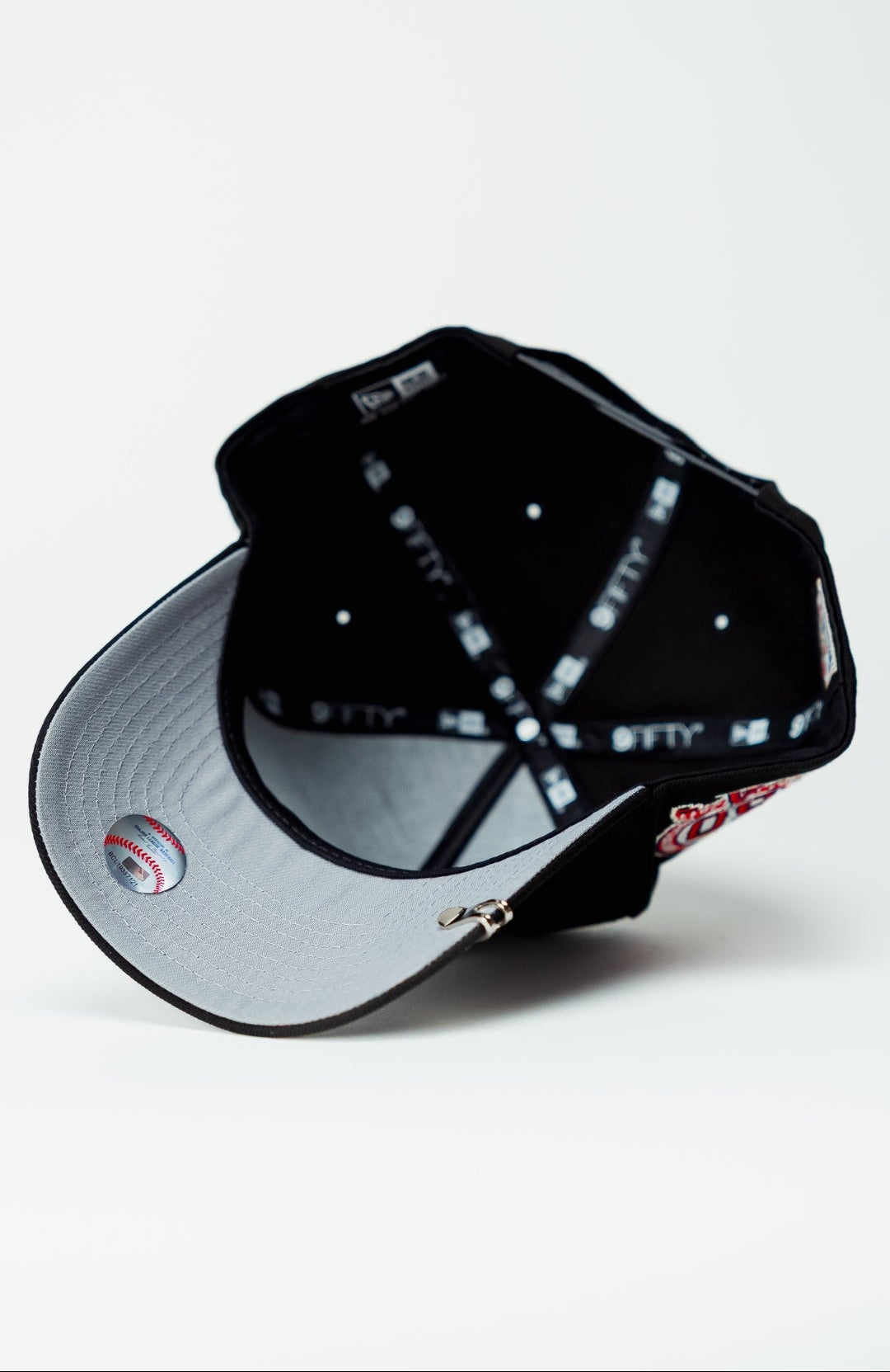 NEW ERA 9FIFTY A-FRAME BLACK ANAHEIM ANGELS SNAPBACK W/ 50TH ANNIVERSARY SIDE PATCH
