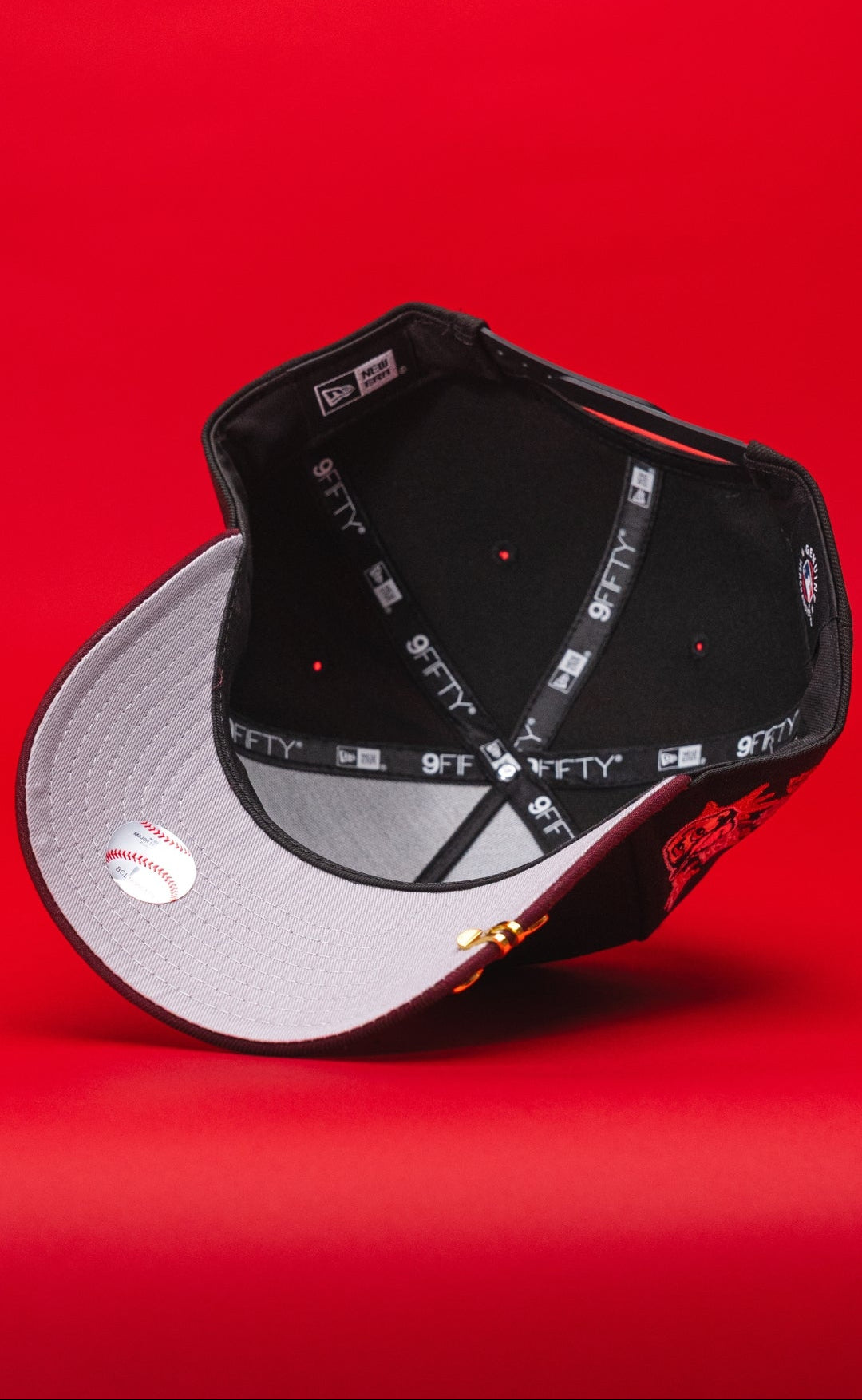 NEW ERA 9FIFTY A-FRAME BLACK/BURGUNDY LOS ANGELES DODGERS SNAPBACK W/ SHOHEI OHTANI SIDE PATCH