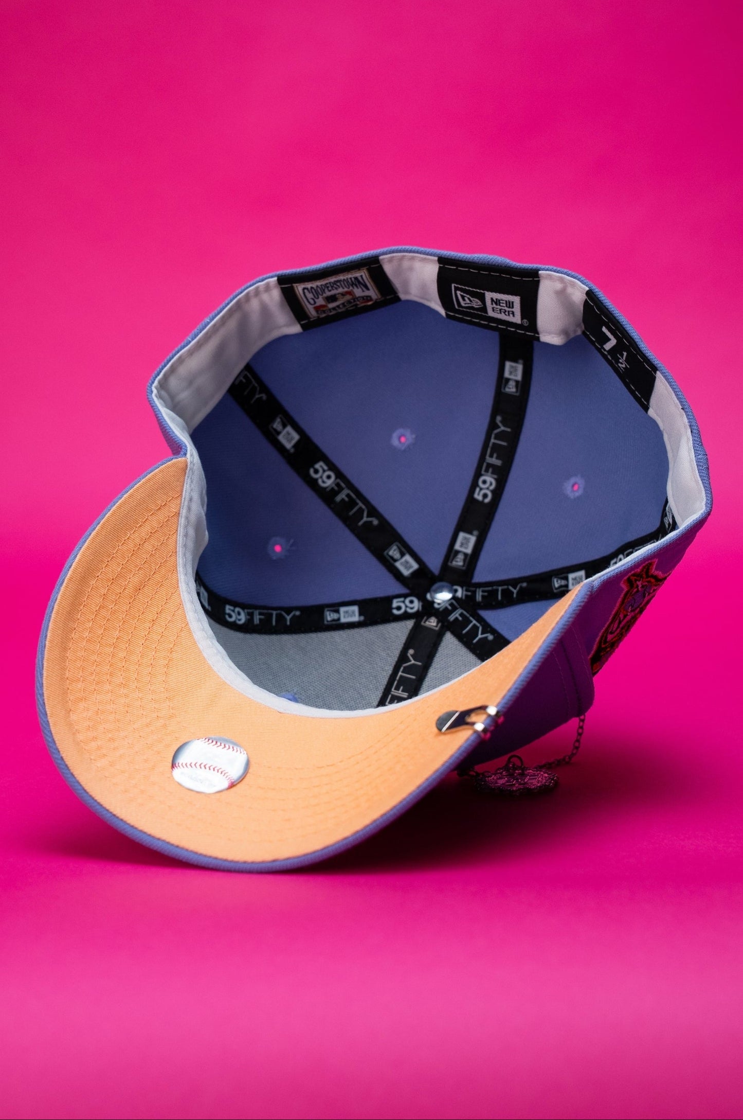 NEW ERA EXCLUSIVE 59FIFTY LAVENDER ARIZONA DIAMONDBACKS W/ 1998 INAUGURAL SEASON SIDE PATCH