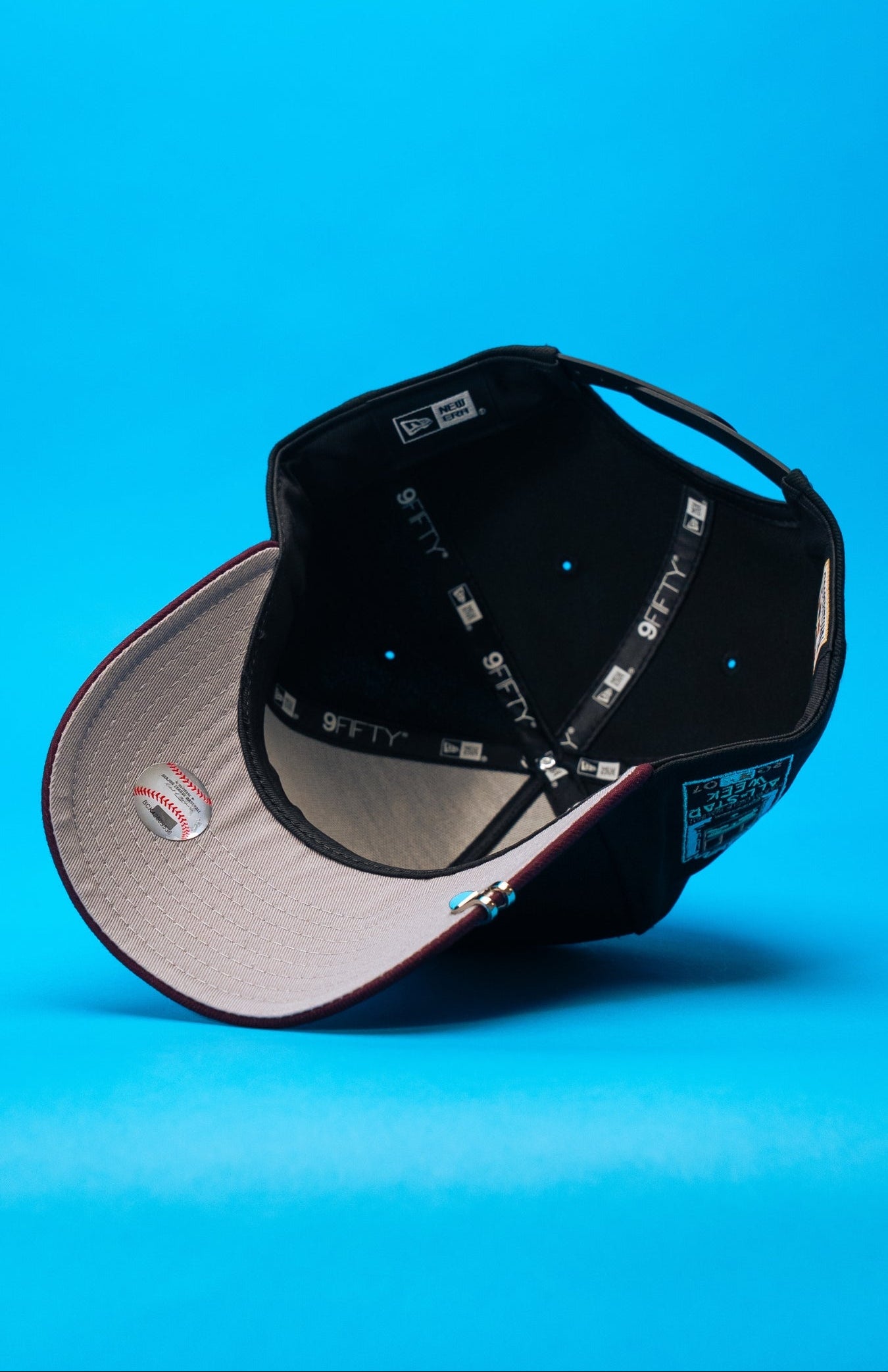 NEW ERA 9FIFTY A-FRAME BLACK/BURGUNDY SAN FRANCISCO GIANTS SNAPBACK W/ ALL STAR WEEK SIDE PATCH