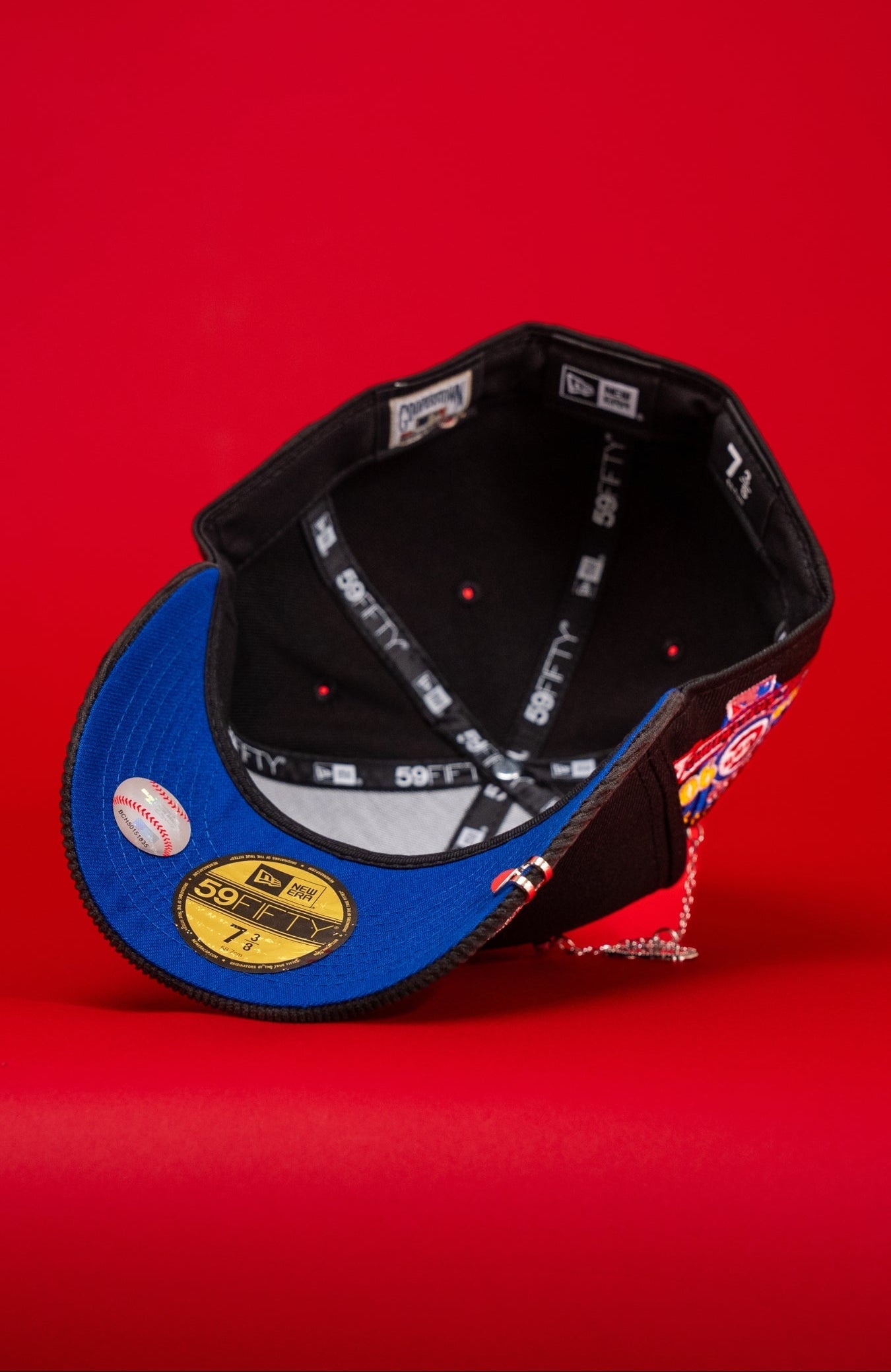 NEW ERA EXCLUSIVE 59FIFTY BLACK/CORDUROY LOS ANGELES DODGERS W/ 1990 ALL STAR GAME SIDE PATCH