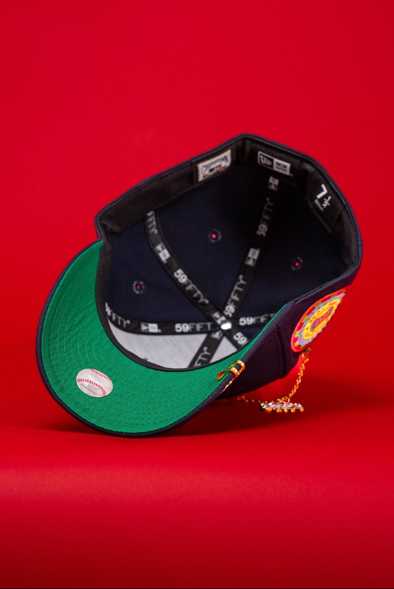 NEW ERA EXCLUSIVE 59FIFTY NAVY NEW YORK YANKEES W/ ALL STAR GAME SIDE PATCH