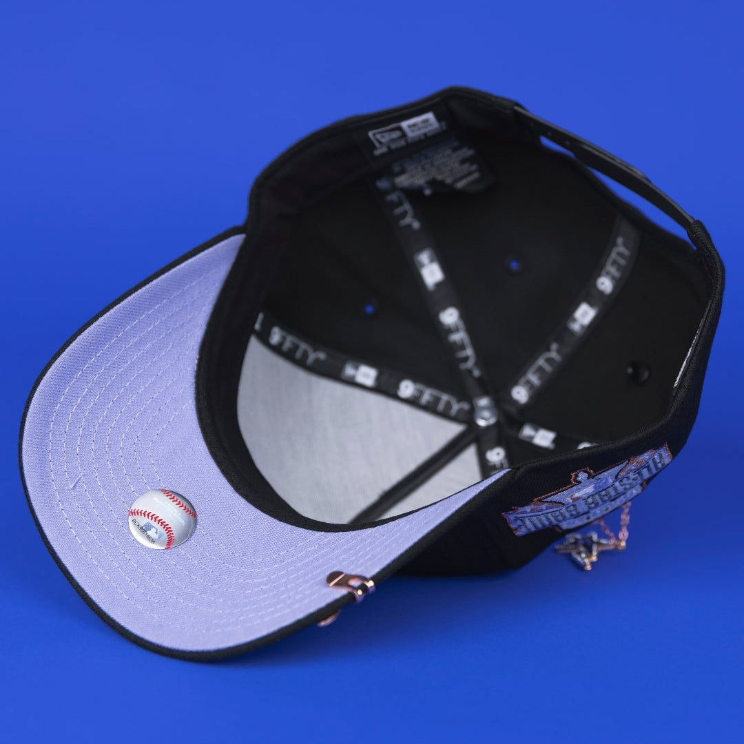 NEW ERA 9FIFTY A-FRAME BLACK PHILADELPHIA PHILLIES SNAPBACK W/ 1996 ALL STAR GAME SIDE PATCH