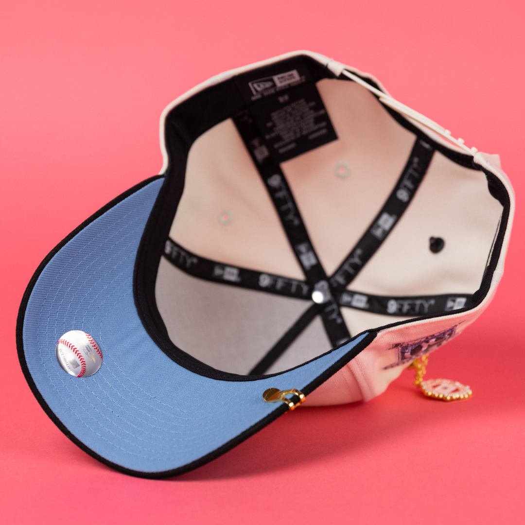 NEW ERA 9FIFTY A-FRAME CHROME/ BLACK SAN FRANCISCO GIANTS SNAPBACK W/ 50TH ANNIVERSARY SIDE PATCH